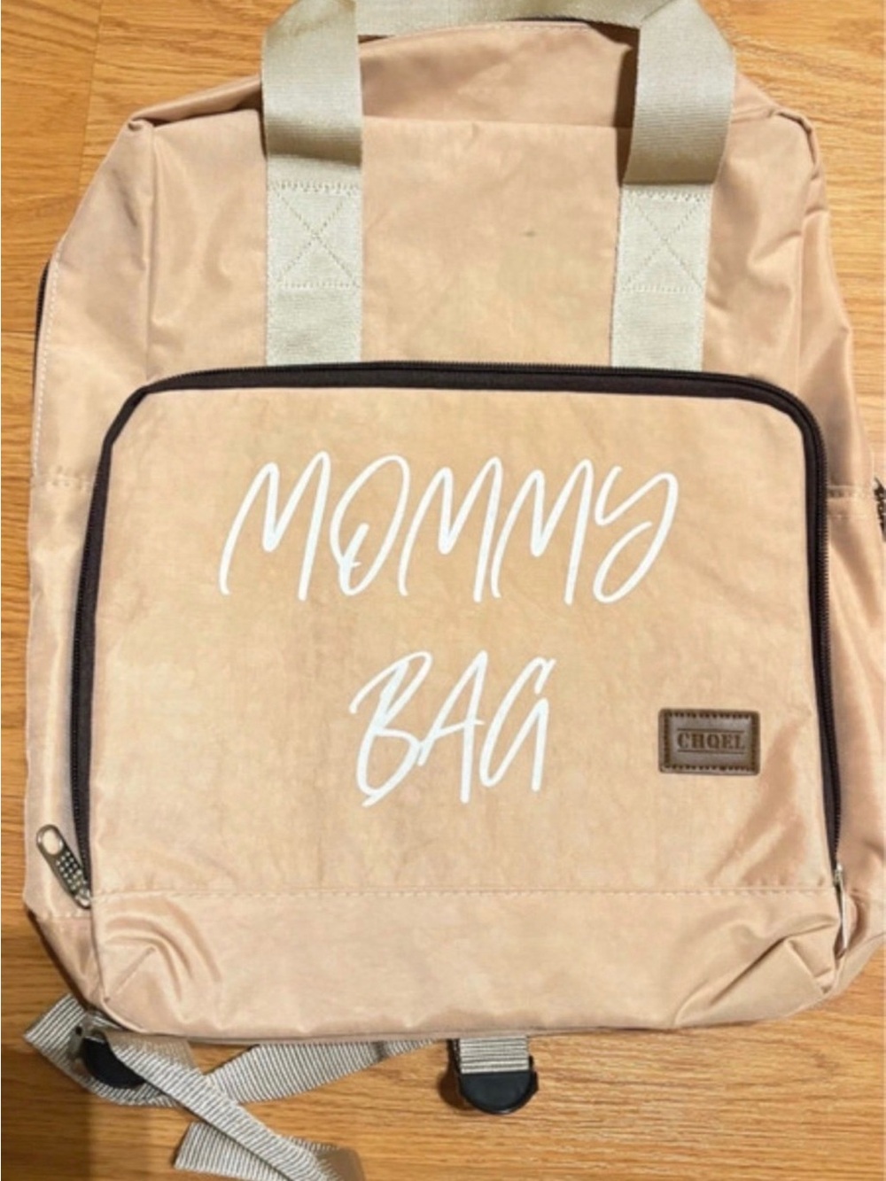 Mommy Bag Backpack in Light Tan